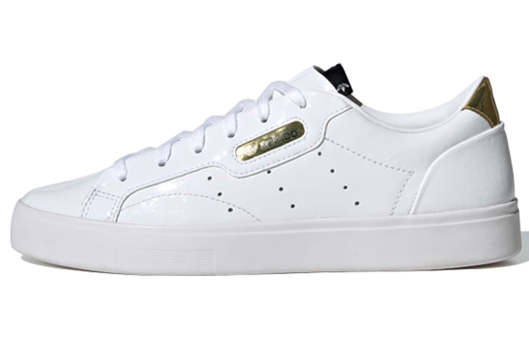 (W) adidas originals Sleek White/Black/Gold