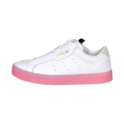 (W) adidas originals Sleek Z 'White Pink'