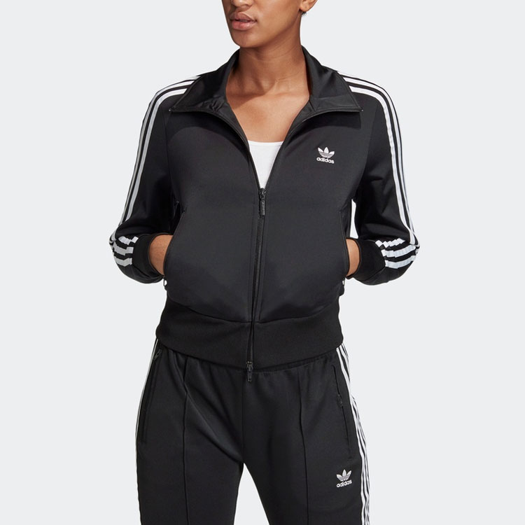 (Women) adidas Originals Slim Fit High Neck Soft Shell Jacket Black/White GD2371 圖 4