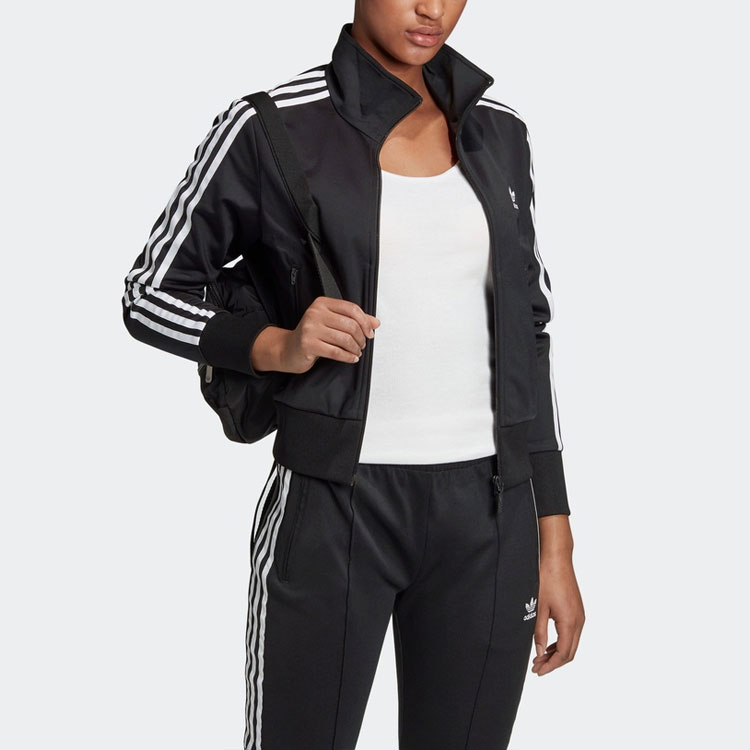 (Women) adidas Originals Slim Fit High Neck Soft Shell Jacket Black/White GD2371 圖 6