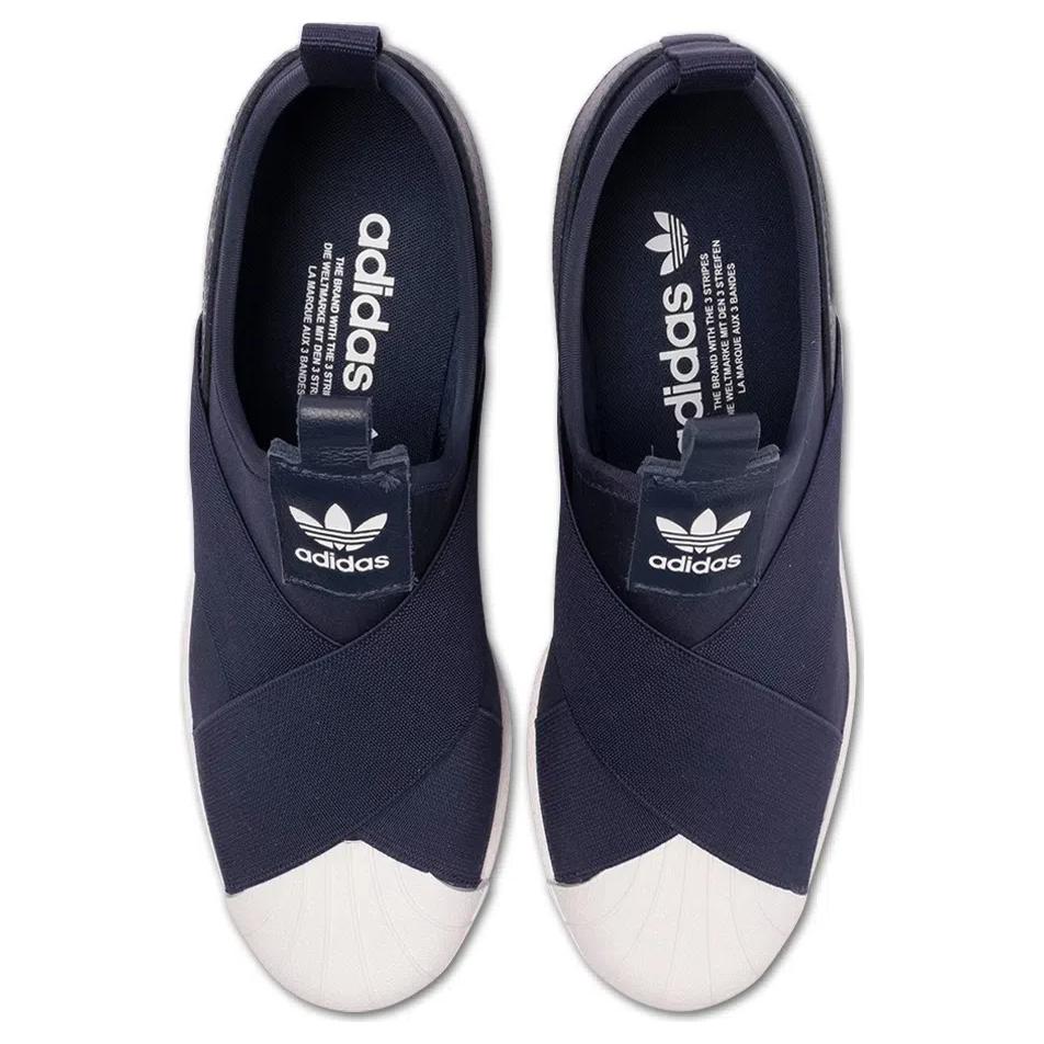Lookbook (W) アディダス オリジナルス スリッポン (青 ローカット) BA9660
