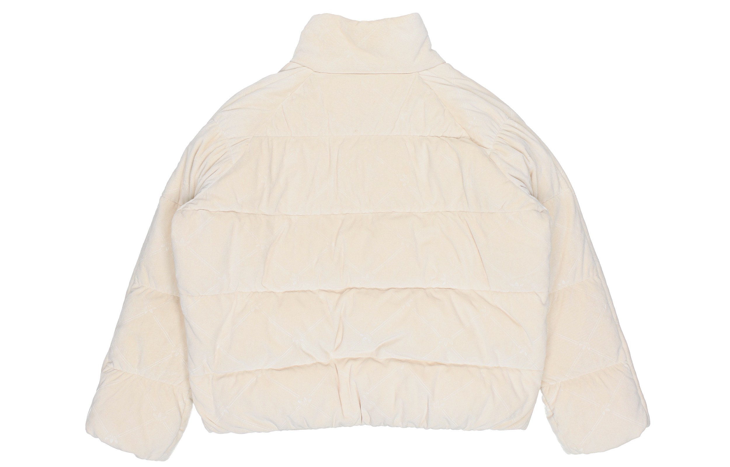 Lookbook (W) アディダスオリジナルス ソリッドカラー パファージャケット オフホワイト GU1777