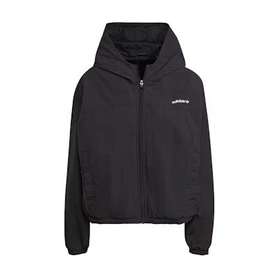 (Women) adidas Originals Solid Logo Zip-Up Hoodie Jacket Black H22844