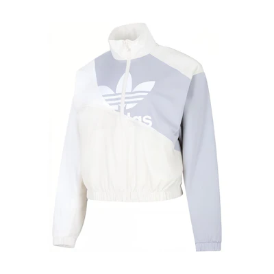 (Women) adidas Originals SS22 Colorblock Logo Track Jacket Yellow White HC7054