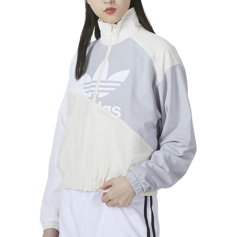 Details for (W) 아디다스 오리지널스 SS22 컬러블록 로고 트랙 자켓 옐로우 화이트 HC7054