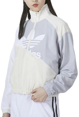 (W) 아디다스 오리지널스 SS22 컬러블록 로고 트랙 자켓 옐로우 화이트 HC7054 Details for (W) 아디다스 오리지널스 SS22 컬러블록 로고 트랙 자켓 옐로우 화이트 HC7054