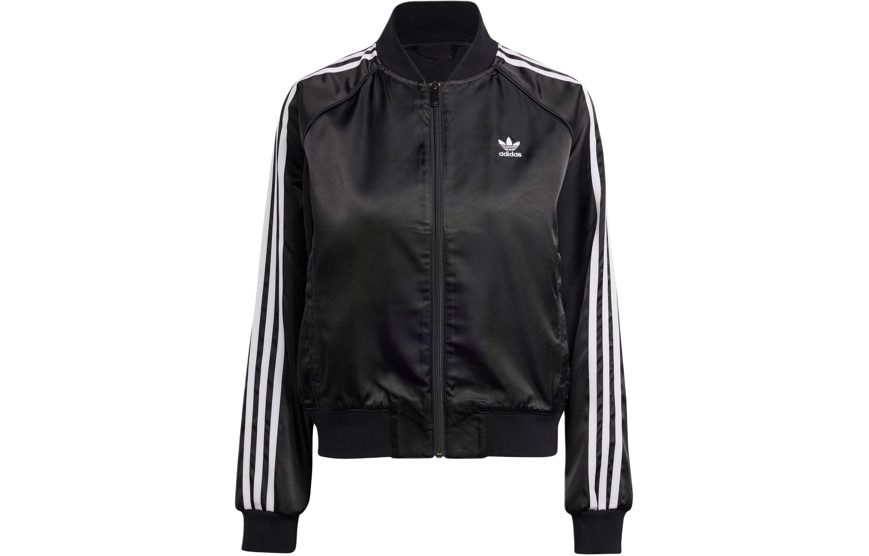 (Women) adidas Originals SST Black Colorblock 3-Stripes Bomber Jacket IU2533