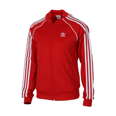(Women) adidas Originals SST Track Jacket Red Long Sleeve ED7588