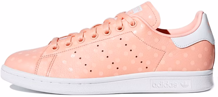 women-adidas-originals-stan-smith-coral-pink-polka-dot-b41623