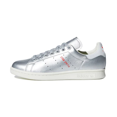 (W) adidas originals Stan Smith 'Silver White Red'