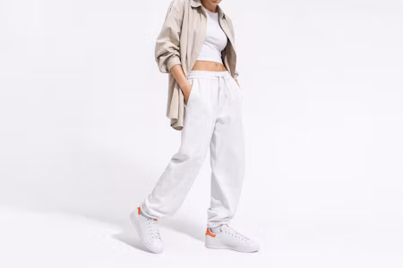 Order adidas originals StanSmith 復古休閒 防滑耐磨輕便 低幫 板鞋 男女同款 白橙