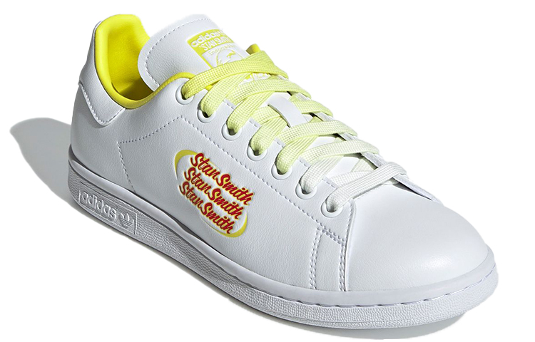 (W) adidas originals Stan Smith 'White Yellow Green' 圖 3