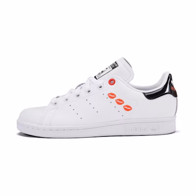 (W) adidas originals Stan Smith 'White Black Orange'