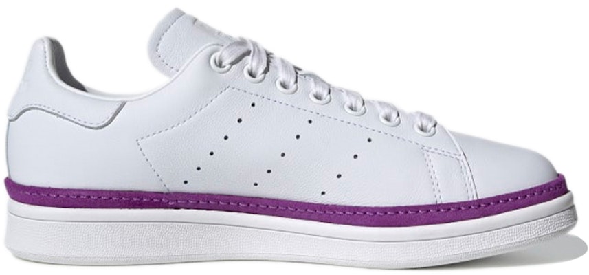 (W) adidas Originals Stan Smith New Bold 'Putih Ungu' BD8074 Order (W) adidas Originals Stan Smith New Bold 'Putih Ungu' BD8074