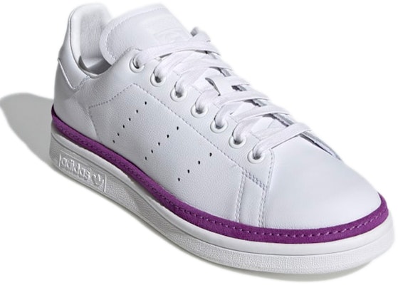 (W) adidas Originals Stan Smith New Bold 'Putih Ungu' BD8074 Lookbook (W) adidas Originals Stan Smith New Bold 'Putih Ungu' BD8074