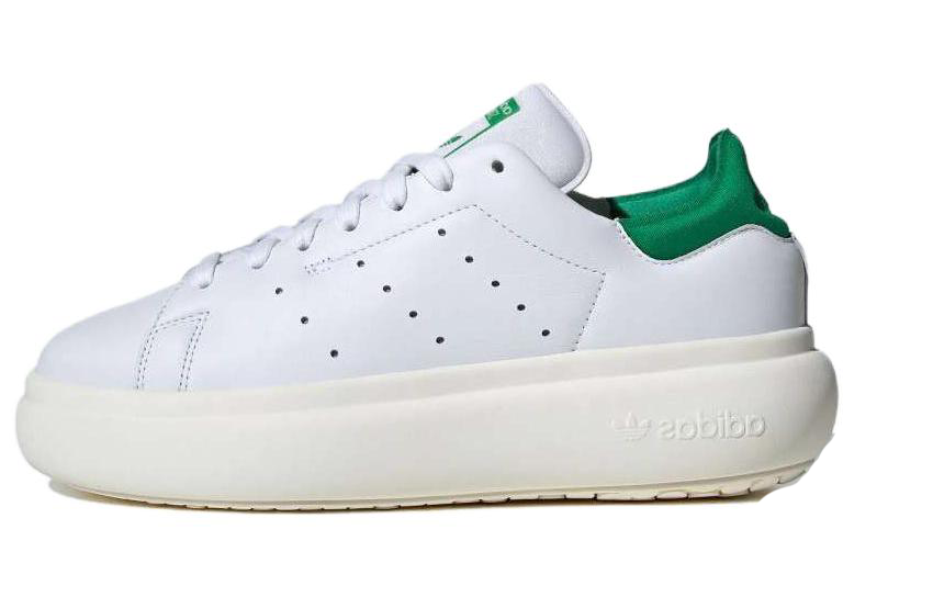 (Women) adidas Originals Stan Smith PF "Footwear White/Off White/Green" ID2786