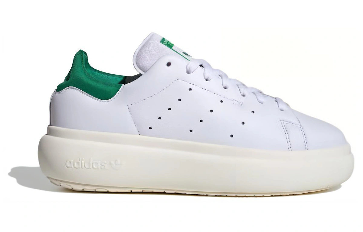 (Women) adidas Originals Stan Smith PF "Footwear White/Off White/Green"