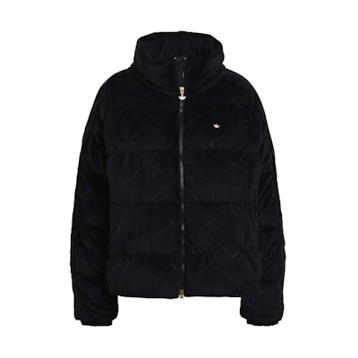 (Women) adidas Originals Suede Warm Puffer Jacket Winter Black. GU1776