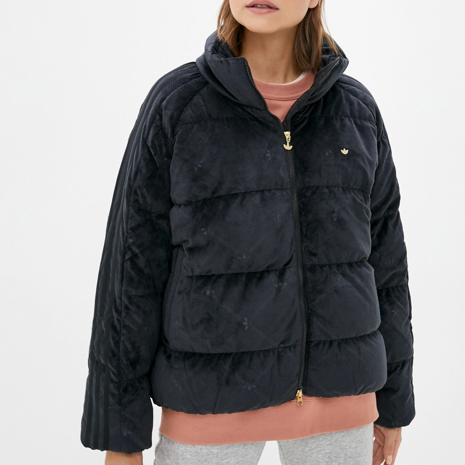 Purchase (W) アディダス オリジナルス スエード ウォーム パファージャケット 冬 ブラック. GU1776