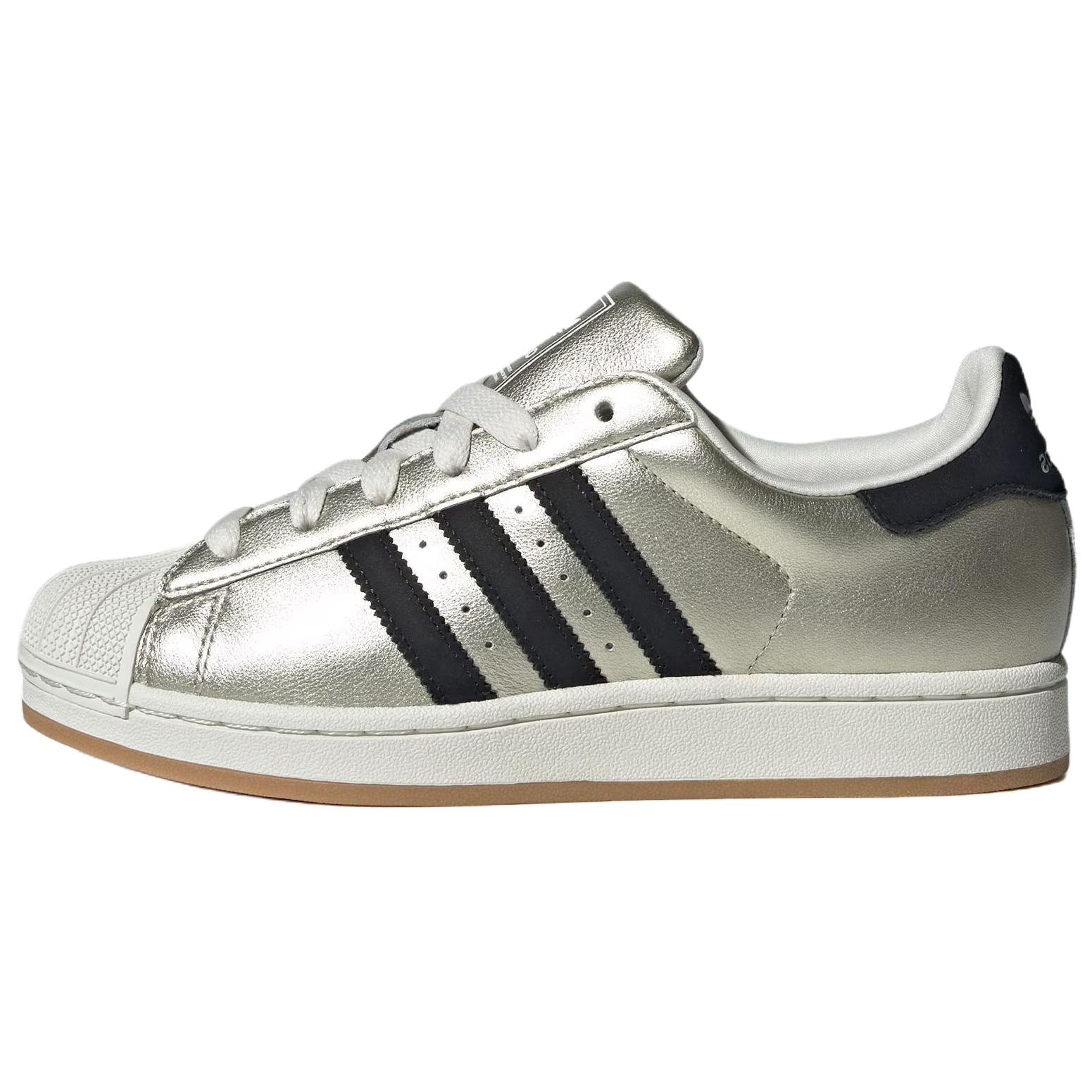 (Women) adidas Originals Superstar 2 Low-Top Sneakers Brown/Black Leather Classic HQ2691