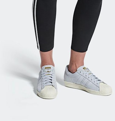 (W) adidas Originals Superstar 80s 'Biru Muda' B41520 Details for (W) adidas Originals Superstar 80s 'Biru Muda' B41520