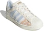 Lookbook (W) 阿迪达斯三叶草Superstar舒适耐磨运动鞋米白蓝灰色 GW3310