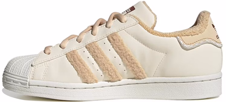Adidas women's superstar w white / brown deals
