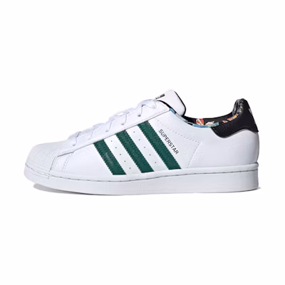 (W) adidas originals Superstar 'Black White Green'