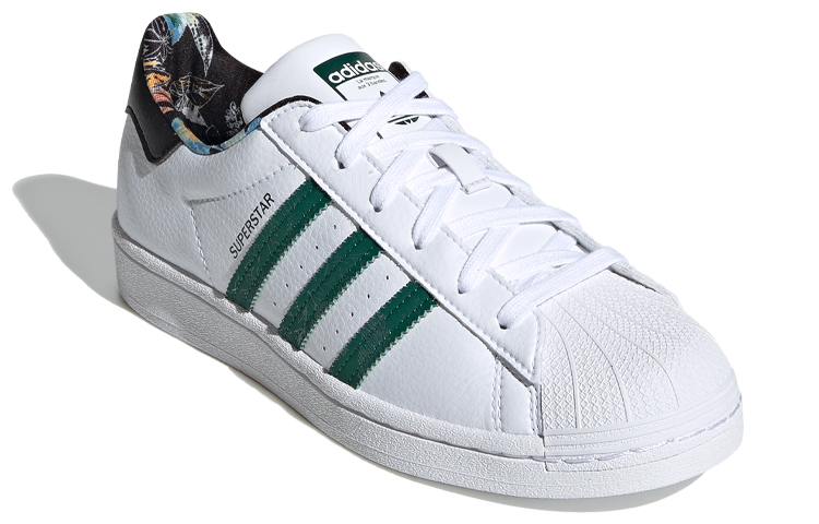 (W) adidas originals Superstar 'Black White Green' 圖 3