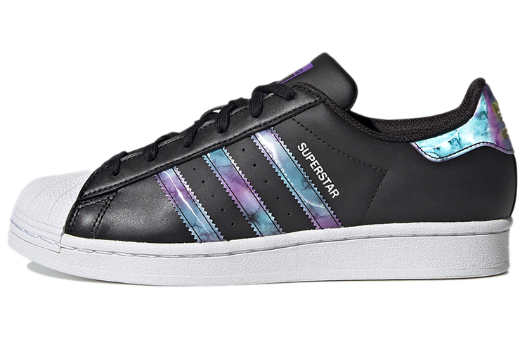 (Women) adidas originals Superstar 'Black White Purple' GZ5216