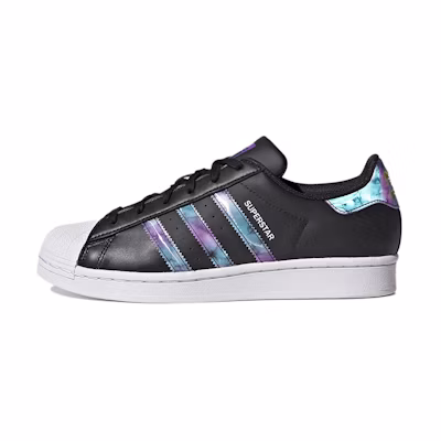(W) adidas originals Superstar 'Black White Purple'