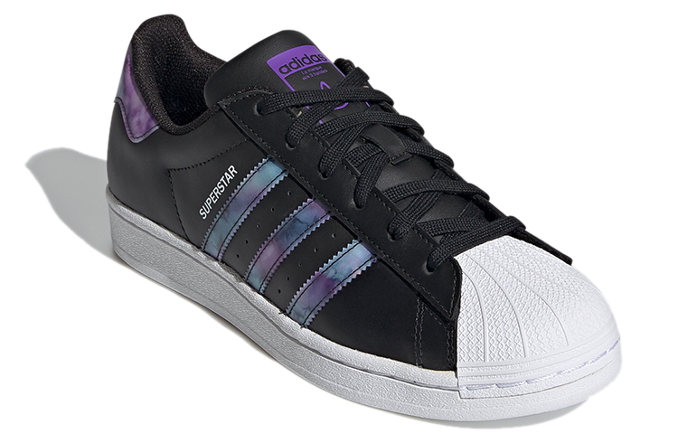 Lookbook (W) 阿迪达斯 三叶草 Superstar 黑白紫色款 GZ5216