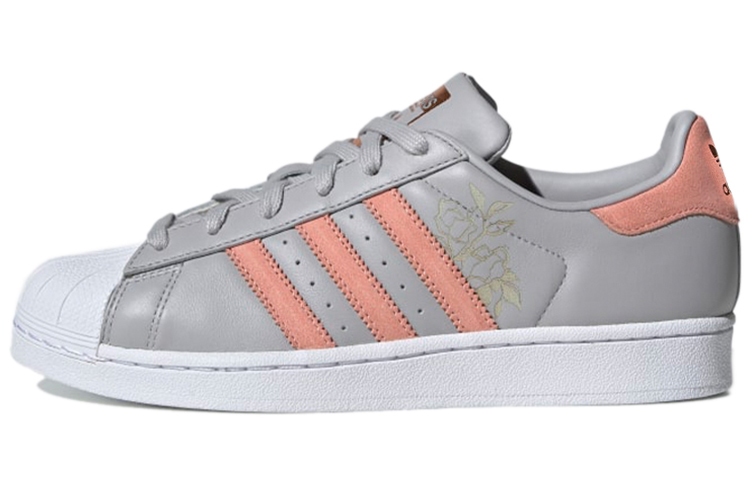 (W) adidas originals Superstar 'Gray White Pink'