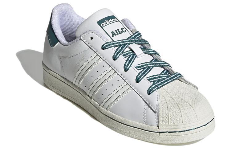 (W) adidas Originals Superstar 'Green White' 圖 3
