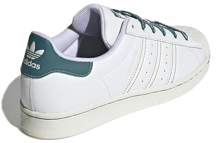 (W) adidas Originals Superstar 'Green White' 圖 4