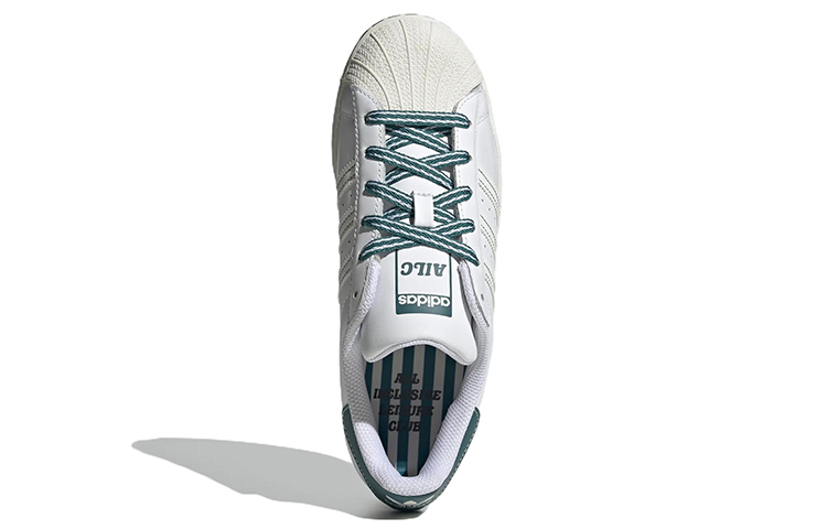 (W) adidas Originals Superstar 'Green White' 圖 5