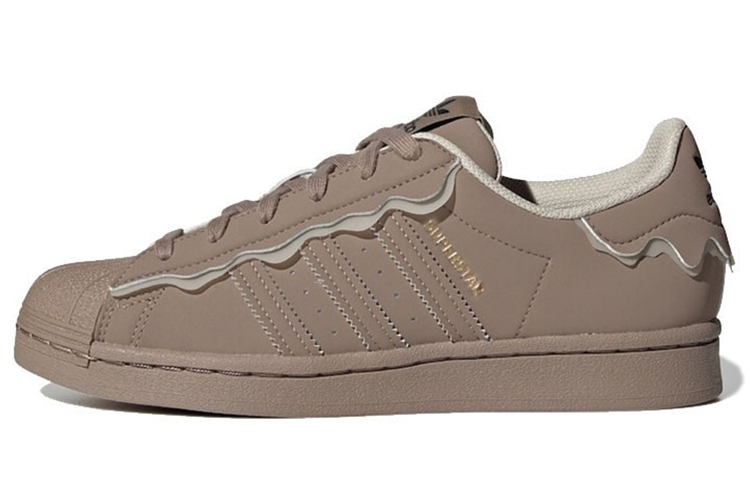 (Women) adidas originals Superstar Light Grey Brown GW4440 Nicesnk