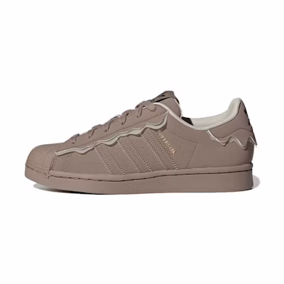 (W) adidas originals Superstar 'Light Grey Brown'