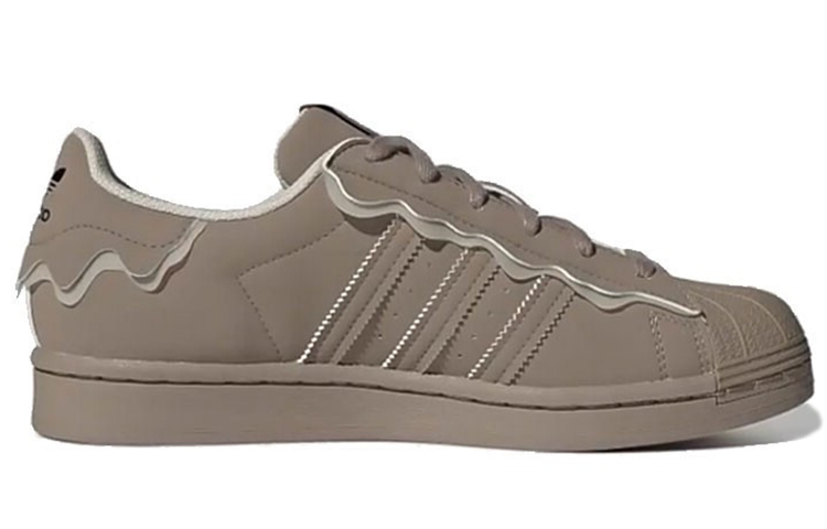 (Women) adidas originals Superstar Light Grey Brown GW4440 Nicesnk