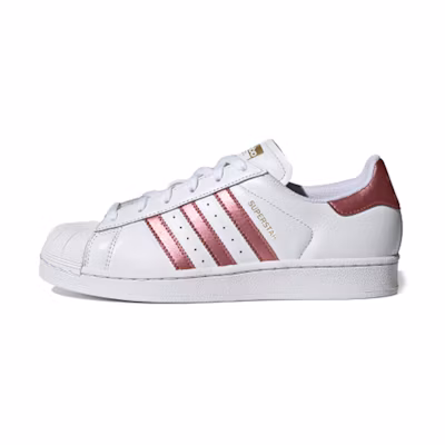 (W) adidas originals SUPERSTAR 'White Red'