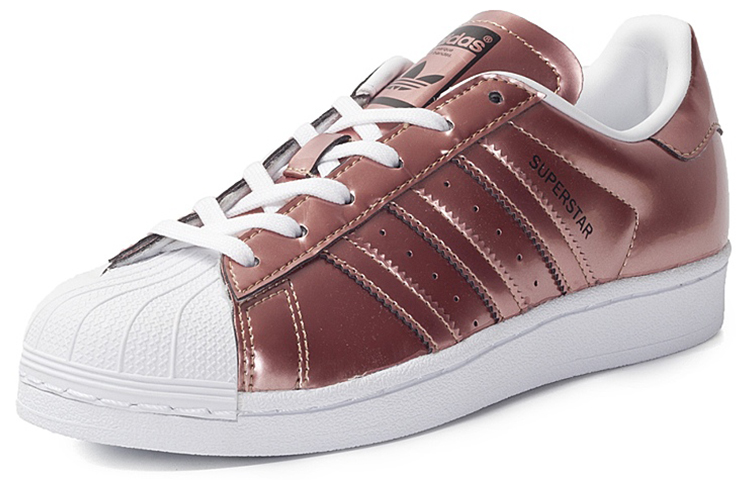 Lookbook adidas originals Superstar 舒適耐磨板鞋 女款 玫瑰金