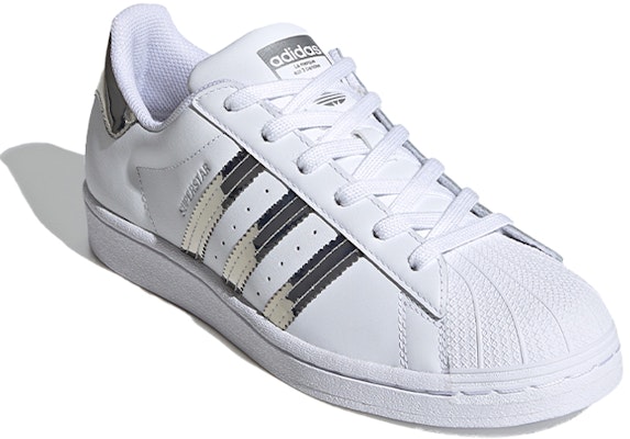 Adidas originals 2025 superstar white silver