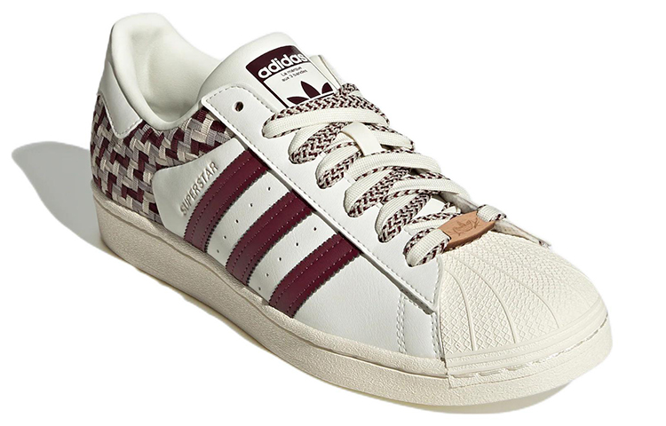 Lookbook (W) adidas Originals Superstar Kasut Skateboard 'Off White Maroon' FZ5588