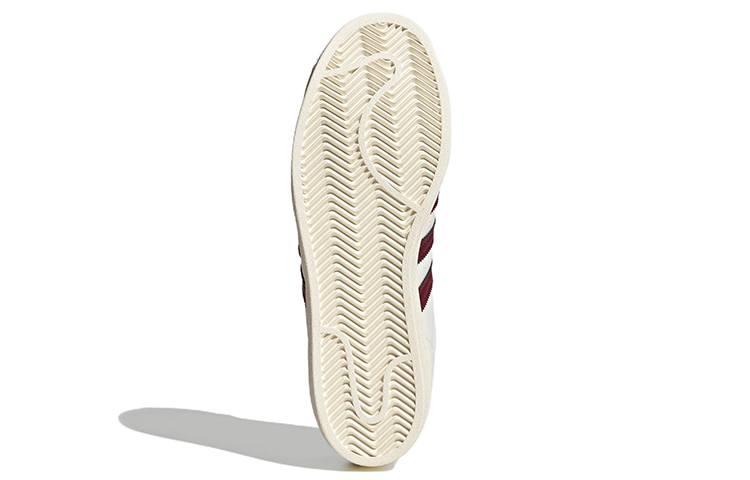 Details for (W) adidas Originals Superstar Kasut Skateboard 'Off White Maroon' FZ5588