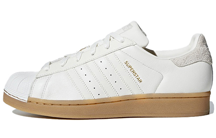 (W) adidas originals Superstar White/Brown