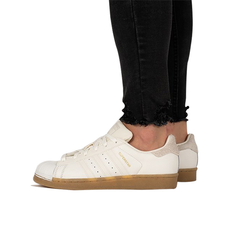 (W) adidas originals Superstar White/Brown 圖 7