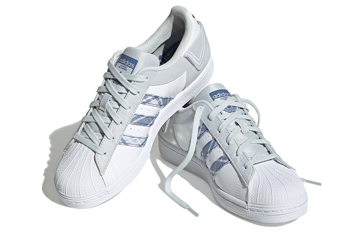 (Women) adidas Originals Superstar ‘White Gray Blue’ IG3005