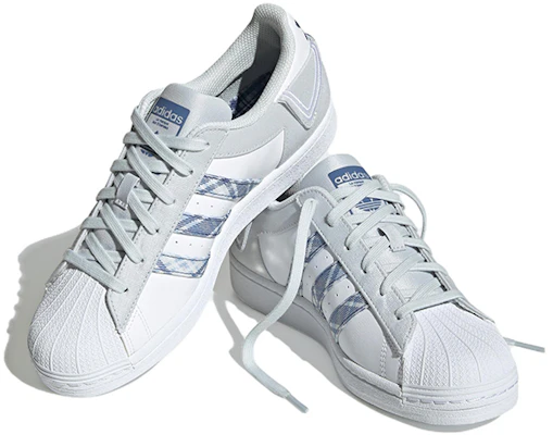 adidas originals Superstar 輕便耐磨防滑 低筒 運動鞋 女款 白色及牛仔藍色 Lookbook adidas originals Superstar 輕便耐磨防滑 低筒 運動鞋 女款 白色及牛仔藍色