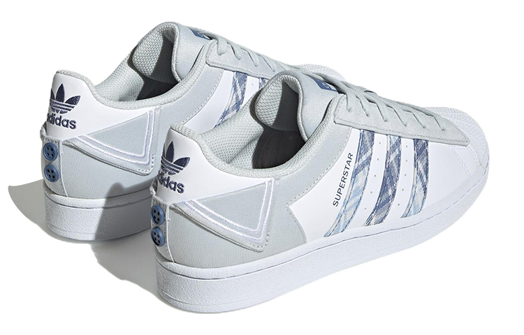 (Women) adidas Originals Superstar ‘White Gray Blue’ IG3005