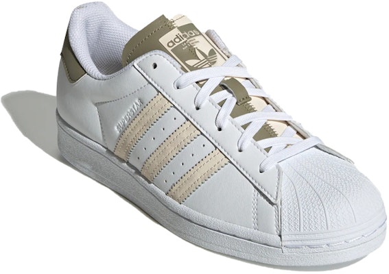 adidas originals Superstar 防滑耐磨 低筒 板鞋 女式 白綠 Lookbook adidas originals Superstar 防滑耐磨 低筒 板鞋 女式 白綠